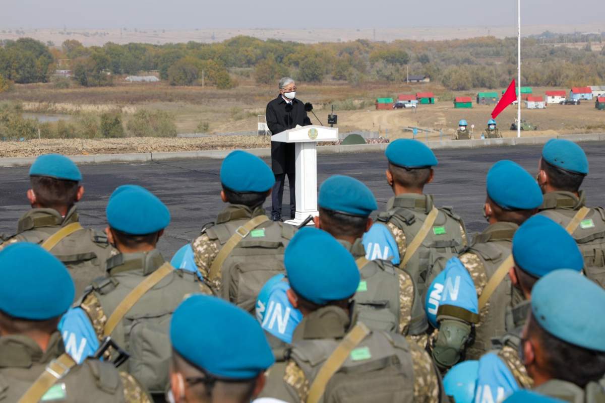 Президент Тоқаев кешенді бітімгершілік оқу-жаттығу жиынына қатысты 