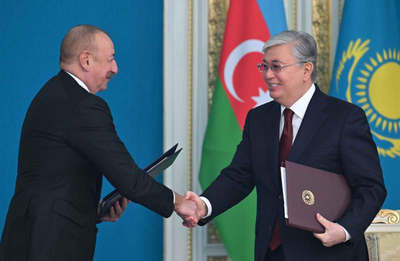Қазақстан Республикасы мен Әзербайжан Республикасының Жоғары мемлекетаралық кеңесін құру туралы хаттамаға қол қойылды