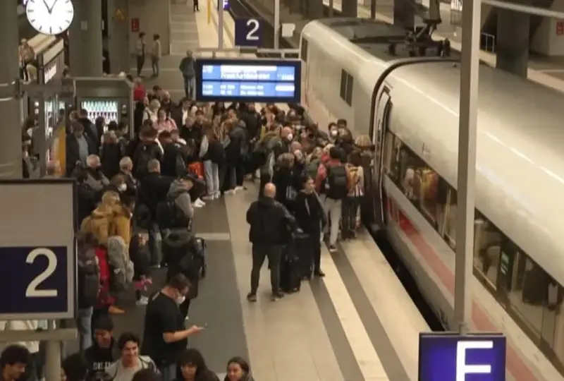 Германияның солтүстігінде диверсия салдарынан пойыздар тоқтап қалды