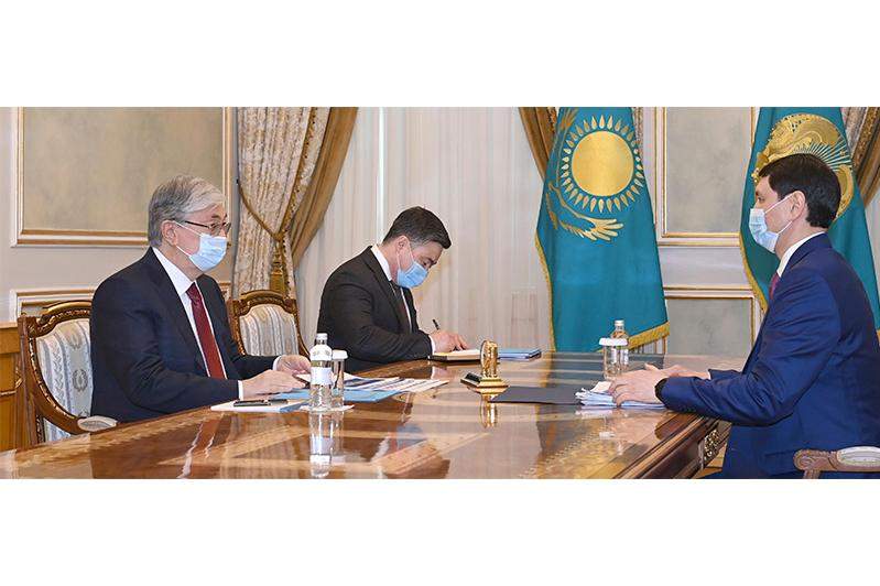 Ерұлан Жамаубаев Президентке елдің әлеуметтік-экономикалық дамуы туралы есеп берді 