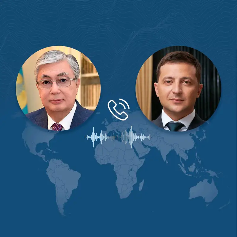 Тоқаев Зеленскиймен телефон арқылы сөйлесті 