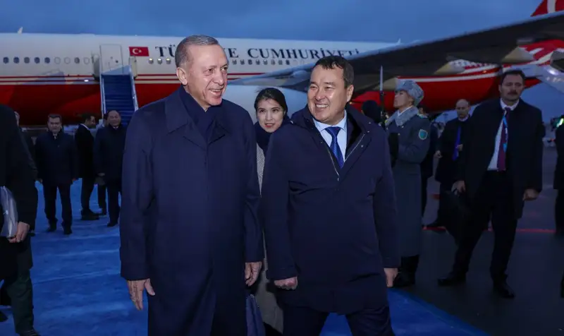 Ердоған Қазақстанға келді
