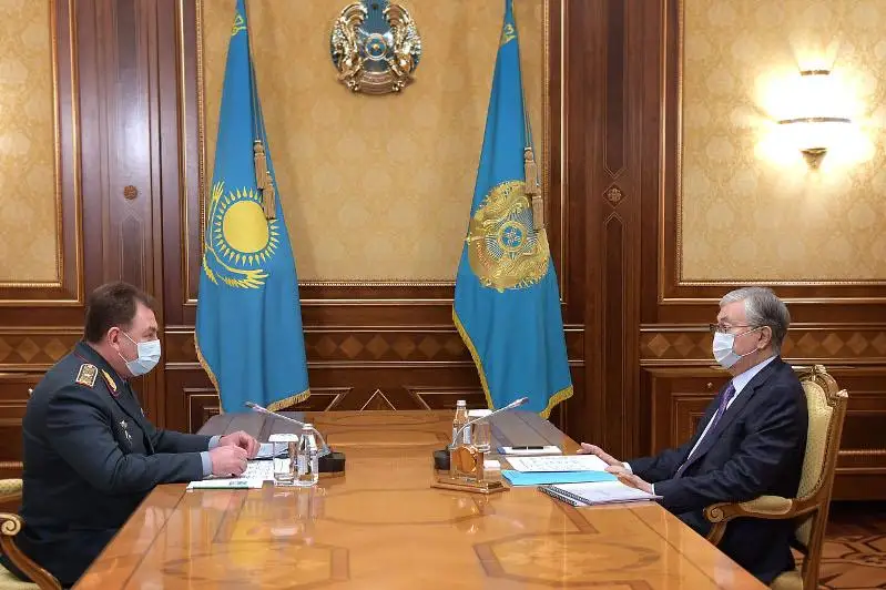 Тоқаев Төтенше жағдайлар министрін қабылдады 
