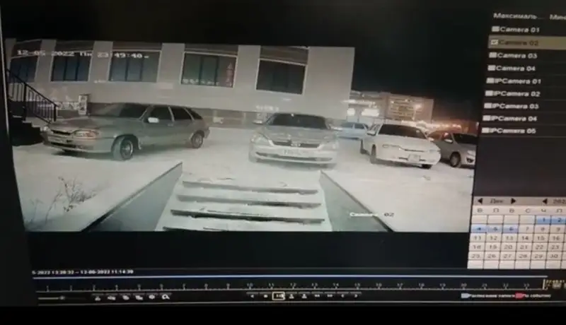 Ақтөбеде Lada Priora автокөлігінің автоматты түрде іске қосылып, соғылған видеосы тарады