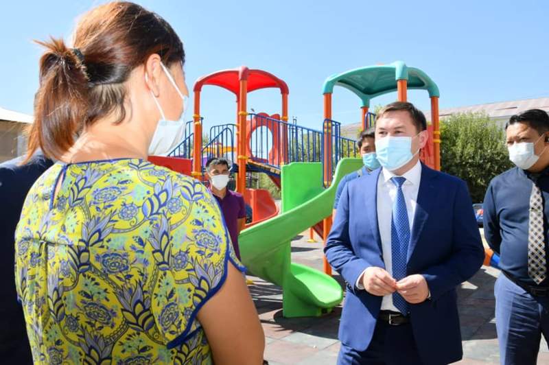 «Тұрлан» шағынауданында балалар ойын алаңшасы пайдалануға берілді
