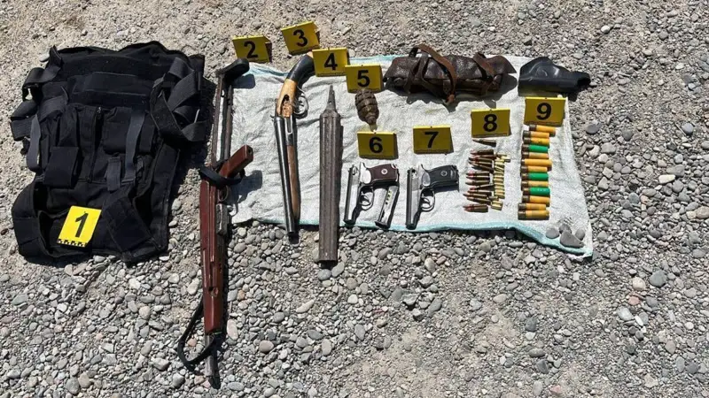 Жамбылда Полиция ғимаратынан ұрланған қарудың жасырылған үш ірі орны анықталды  