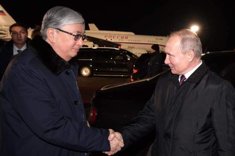 Путин Тоқаевты әуежайдан шығарып салды