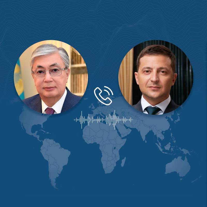 Тоқаев Зеленскиймен телефон арқылы сөйлесті 