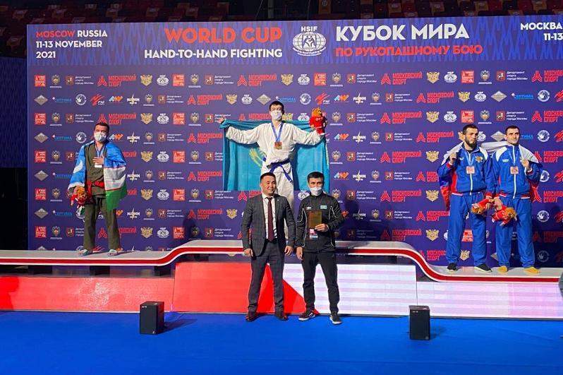 Қазақстандық спортшы қоян-қолтық ұрыстан әлем кубогында чемпион болды 