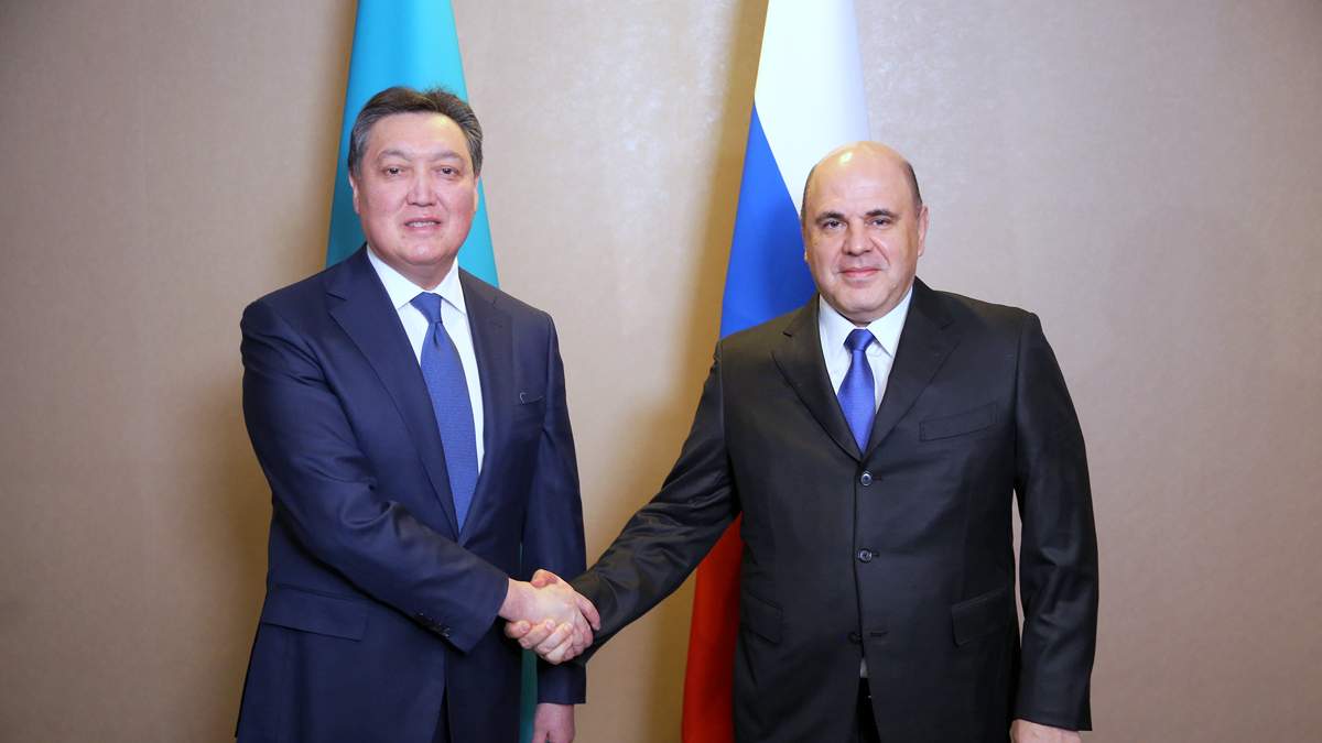 Мишустин Қазақстанға келді 