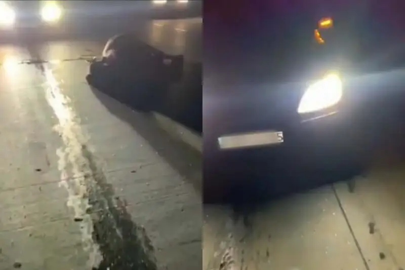 Сиырды қаққан көлік ішінде бір адам қаза болды 