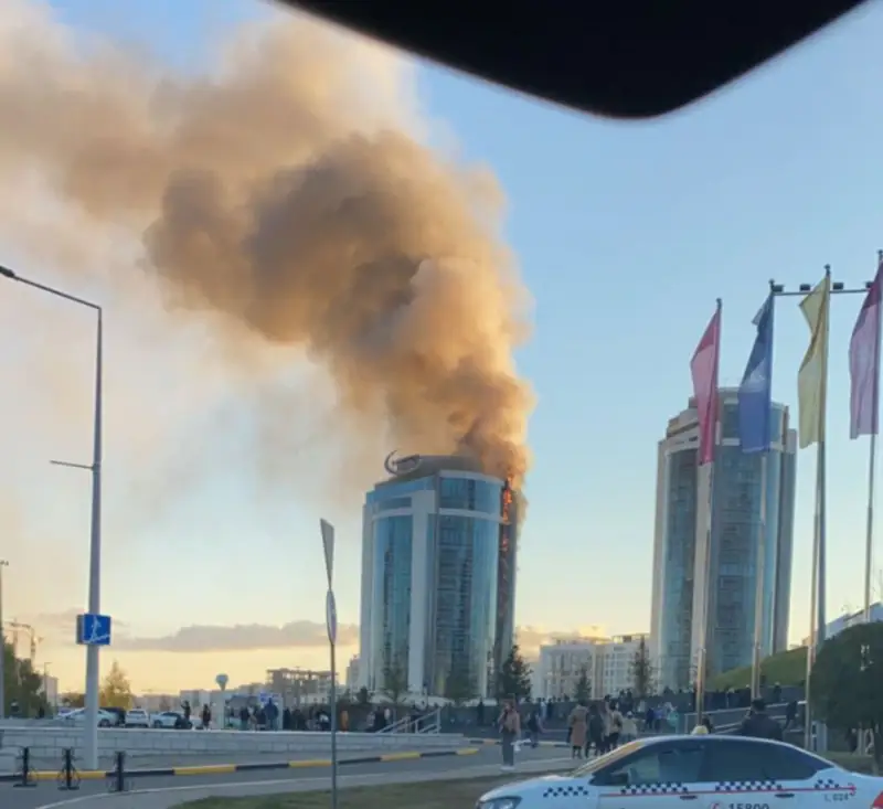 Нұр-Сұлтандағы «Қазақмыс» ғимаратында болған өрттің себебі айтылды