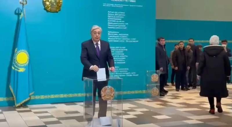 Тоқаев президент сайлауында дауыс берді