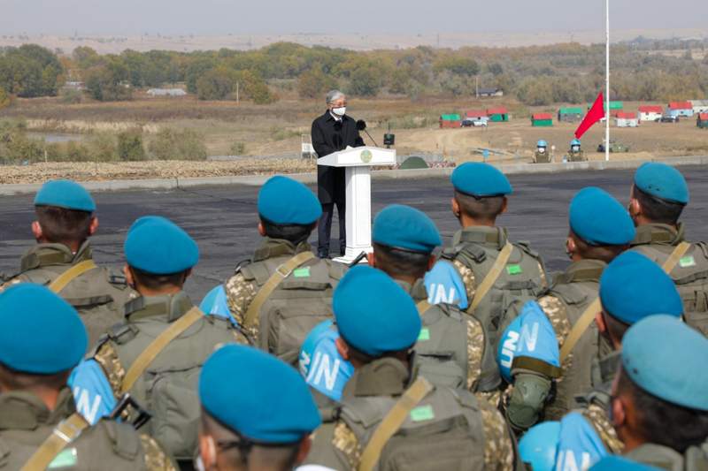 Президент Тоқаев кешенді бітімгершілік оқу-жаттығу жиынына қатысты 