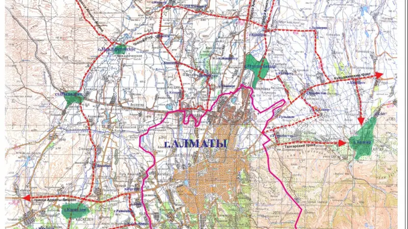 Алматыны айналып өту картасын ұсынды