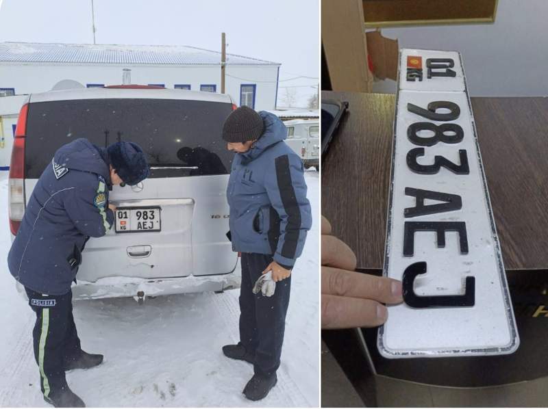 Ақтөбе облысында шетелдік азамат жалған көлік нөмірімен жүрген