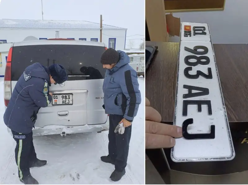 Ақтөбе облысында шетелдік азамат жалған көлік нөмірімен жүрген