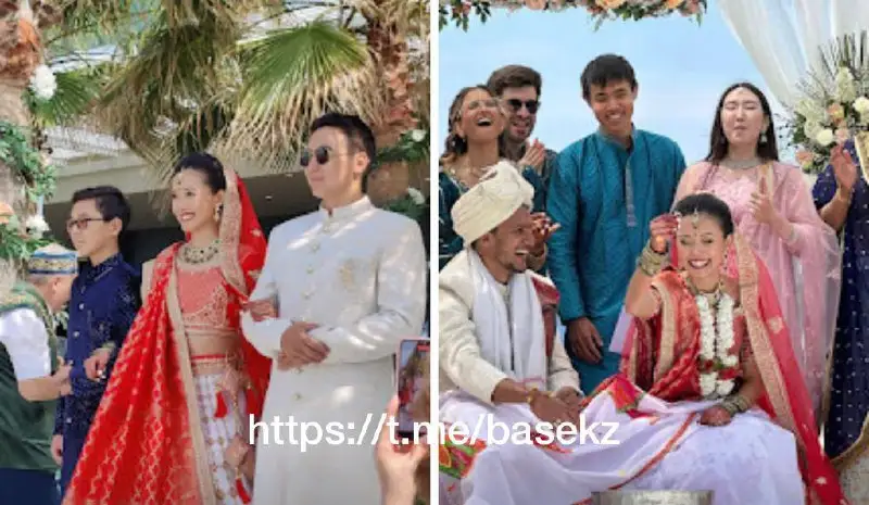 Түркияда шенеунік Сауат Мыңбаевтың қызы танымал үнді кәсіпкерінің ұлына тұрмысқа шыққан