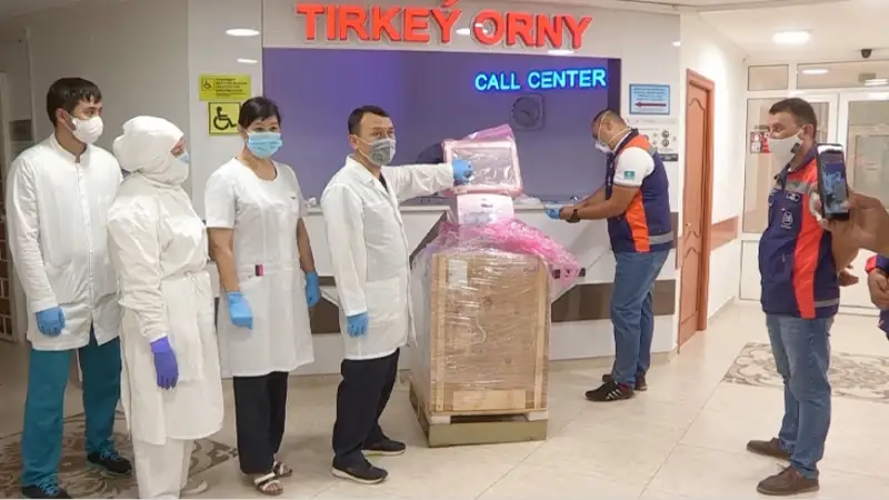 BI Group Шымкенттегі ауруханаларға өкпені жасанды желдету аппаратын сыйға тартты