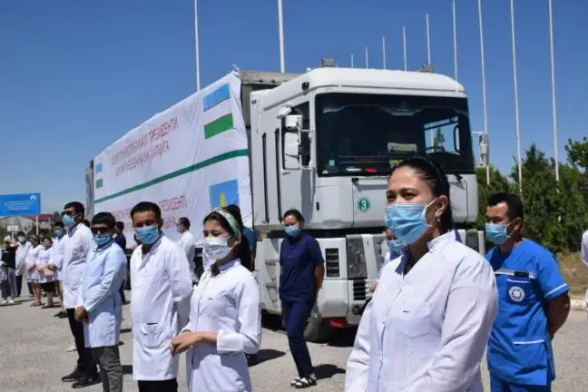 Түркістанға 2 тонна дәрі-дәрмек жеткізілді