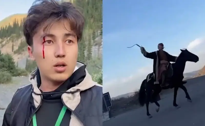 Төреғали Төрәлі Көлсай көлінде гид жігітті соққыға жықты (видео)