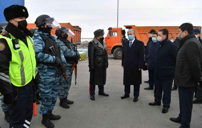 Тоқаев Нұр-Сұлтан қаласында қойылған бақылау бекетіне барды 
