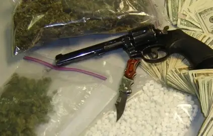 Қоймадан қару мен есірткінің ірі партиясы табылды