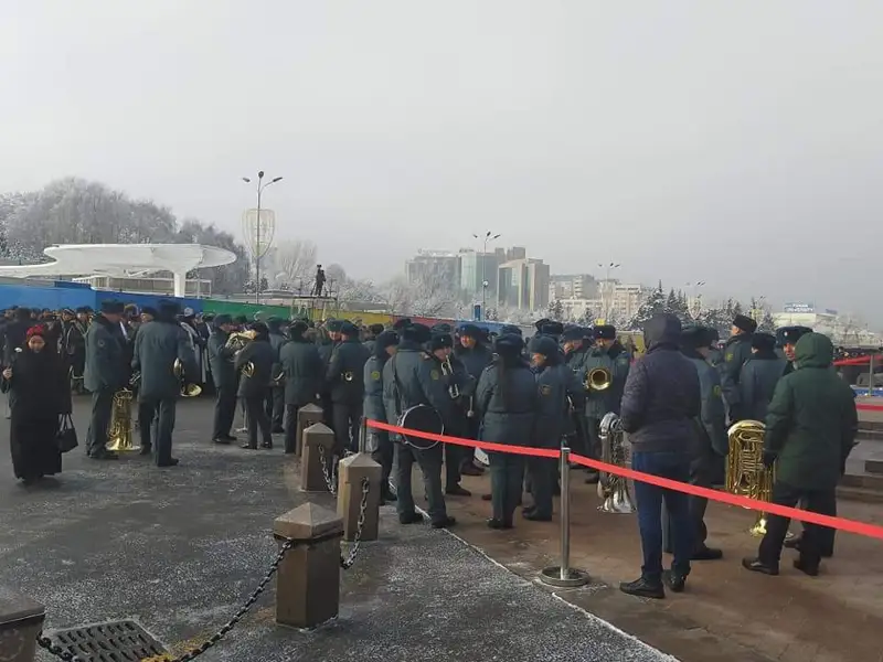 Алматыда митинг өтіп жатыр 