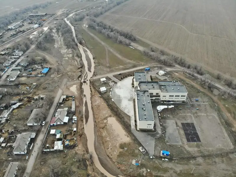 Алматы облысында Ақөзек ауылын су басты