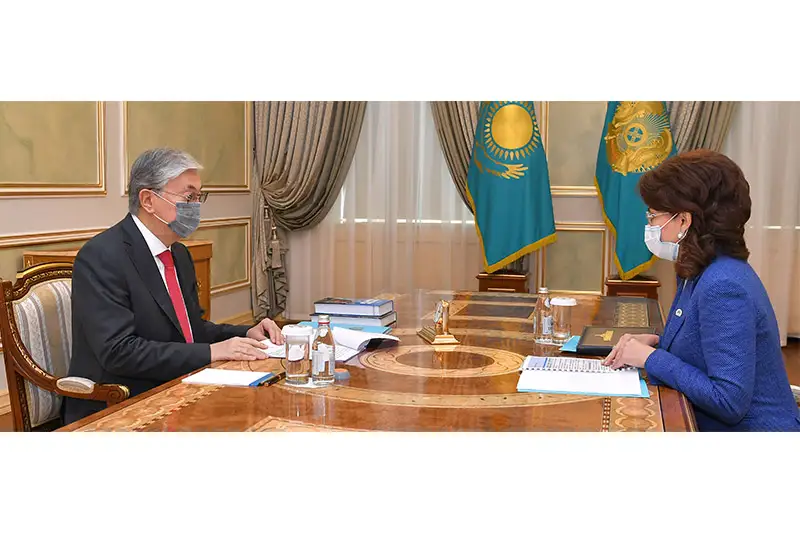 Тоқаев Ақпарат және қоғамдық даму министрі Аида Балаеваны қабылдады  