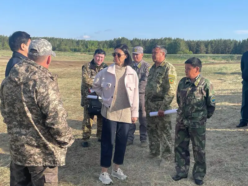 Зүлфия Сүлейменова өрт болып жатқан «Семей орманы» резерватына барды 