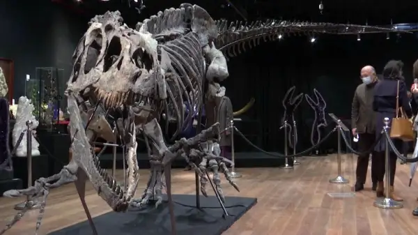 Парижде динозаврдың қаңқасы 3 млн еуроға сатылды