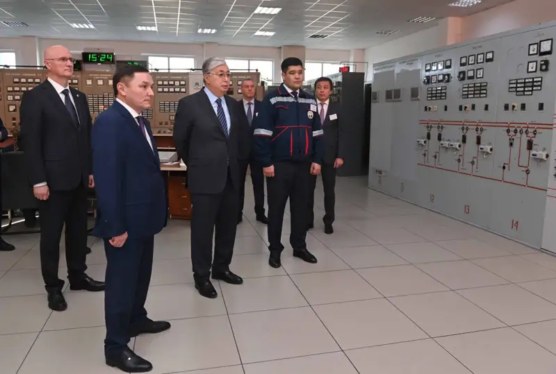 Мемлекет басшысы Степногорск қаласының жылу электр орталығының жұмысымен танысты