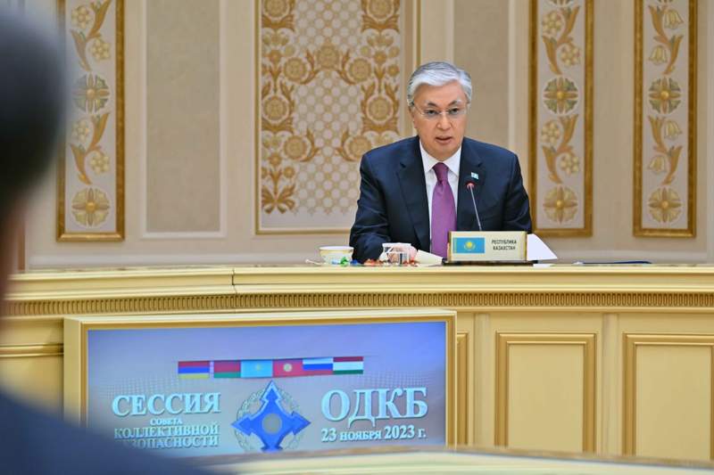 Президент: Қазақстан Ұйымға мүше мемлекеттермен бірге сын-қатерлерге алдағы уақытта да төтеп беруге әзір