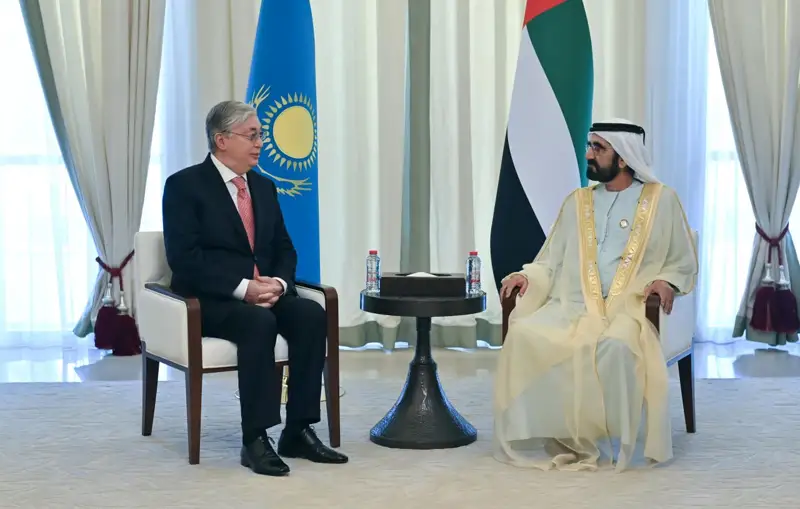 Президент Дубай әмірлігінің билеушісі шейх Мұхаммед бен Рашид Әл Мактуммен кездесті