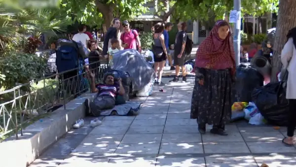 Афина алаңы босқындар лагеріне айналды