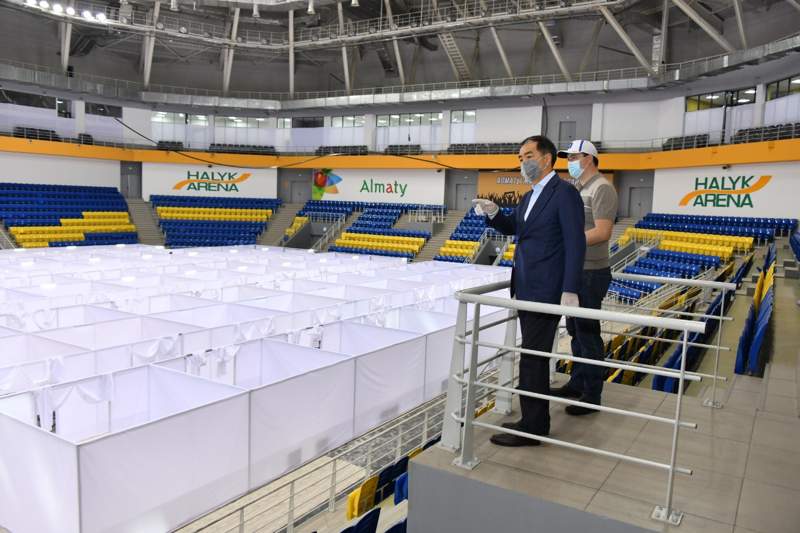 Б.Сағынтаев: Halyk Arena-да 1 мың науқасқа арналған орын ашылады