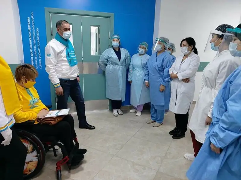 Мәслихат депутаттығына үміткерлер кардиология орталығына барды