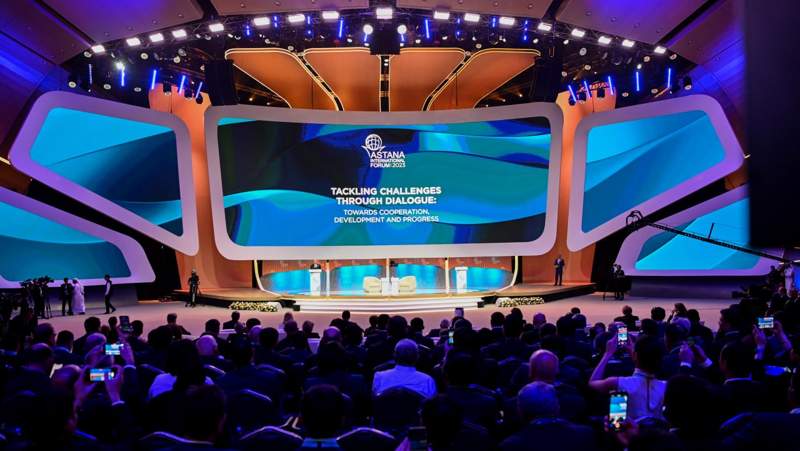 Президенттің қатысуымен Астана халықаралық форумының пленарлық отырысы басталды