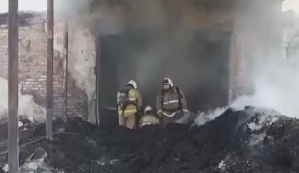 Шымкентте құс фабрикасының қоймасы өртенді 