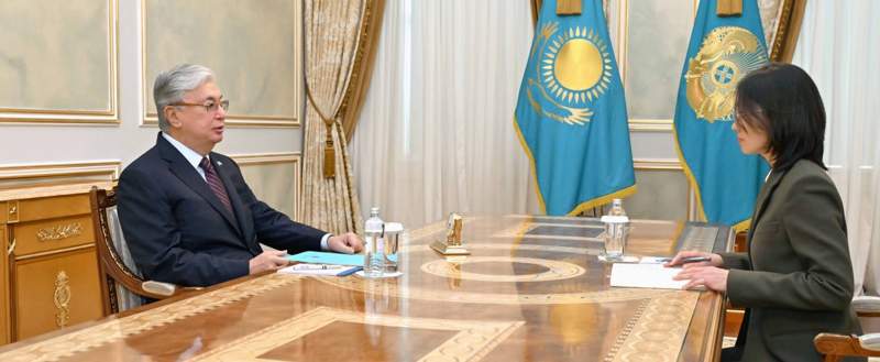 Тоқаев Зүлфия Сүлейменованы қабылдады