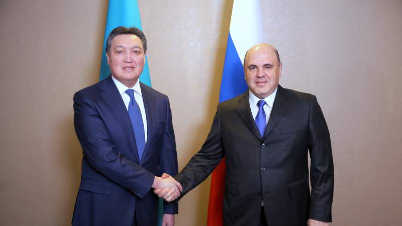 Мишустин Қазақстанға келді 