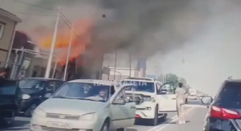 Қостанайда қару-жарақ дүкеніндегі жарылыстың видеосы тарады 