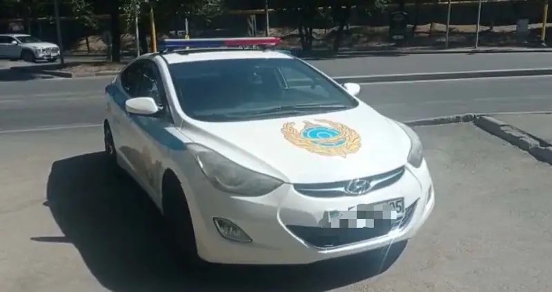 Алматыда жалған полиция көлігі анықталды