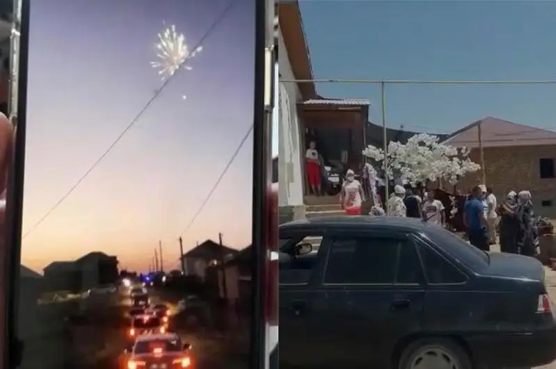 Сарыағашта карантин кезінде отшашу атып, той жасаған