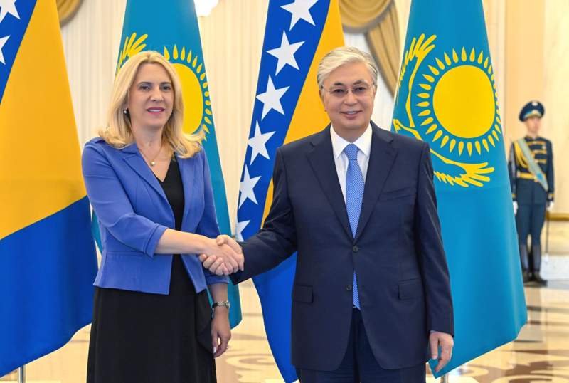 Тоқаев Босния және Герцеговина Президиумының Төрағасы Желька Цвияновичпен кездесті