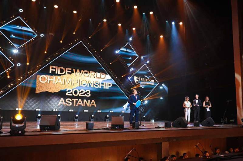 Астанада шахматтан әлем чемпионатының ашылу салтанаты өтті