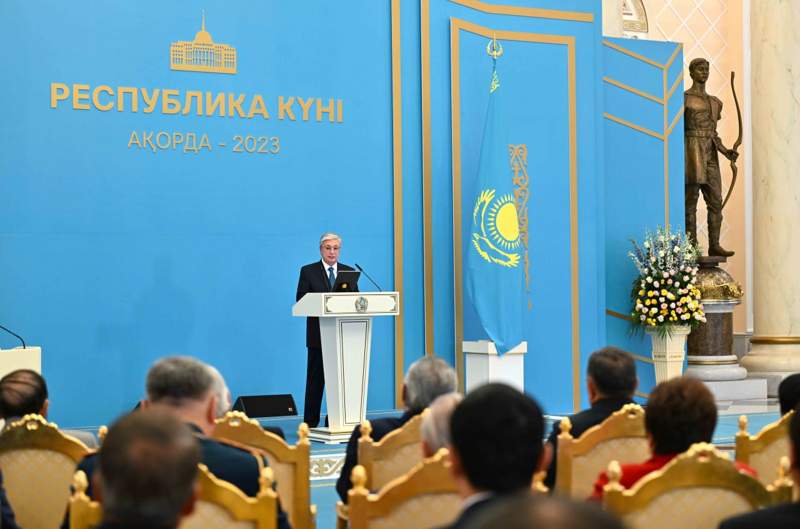 Тоқаев: Тұңғыш президент Нұрсұлтан Әбішұлы Назарбаев орасан зор еңбек сіңірді