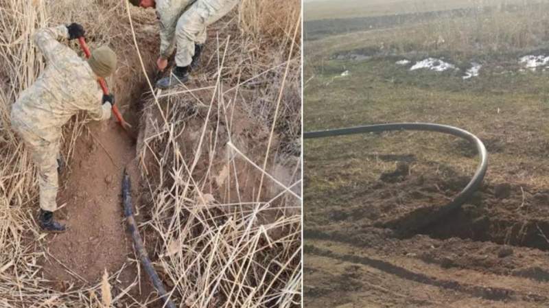 Жанар-жағармайды шетелге жеткізетін жер асты құбыры табылды