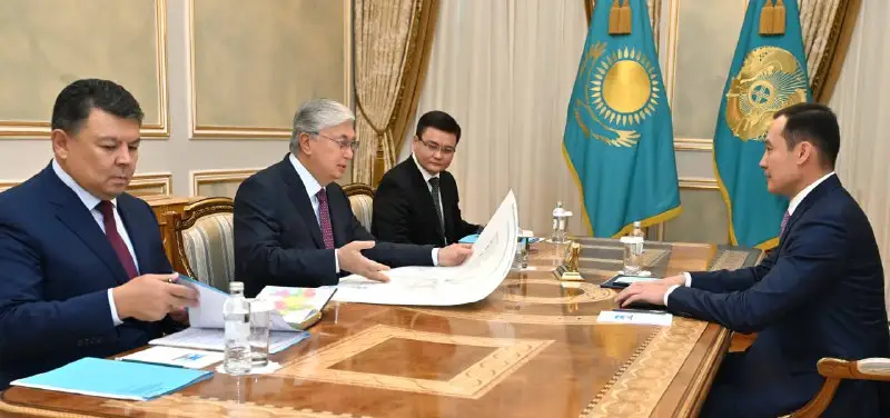 Мемлекет басшысы «QazaqGaz» ҰК» АҚ басқарма төрағасы Санжар Жаркешовті қабылдады